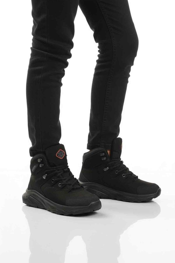 Siyah Nubuk Su Geçirmez Unisex Outdoor Bot G2041 G - Image 1