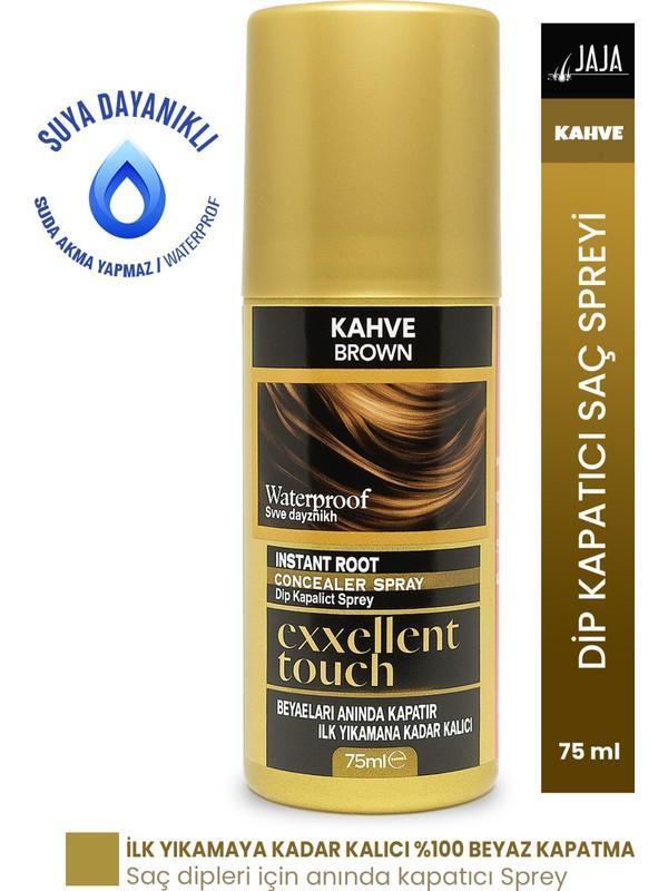 Jaja Exxellent Touch Dip Kapatıcı Saç Spreyi Kahve 75 ml - Image 1