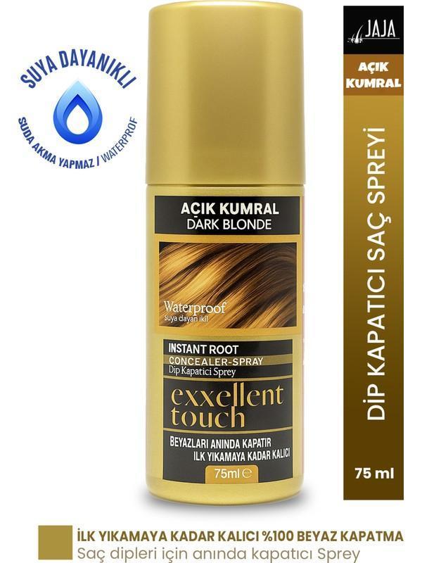 Jaja Exxellent Touch Dip Kapatıcı Saç Spreyi Açık Kumral 75 ml - Image 1