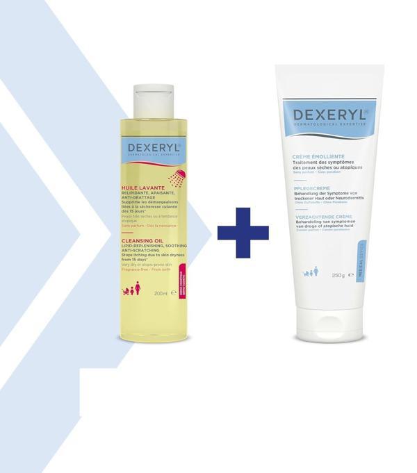 Ducray Dexeryl Cream 250 Gr + Dex Huile Lavante 200 Ml Set - Image 1