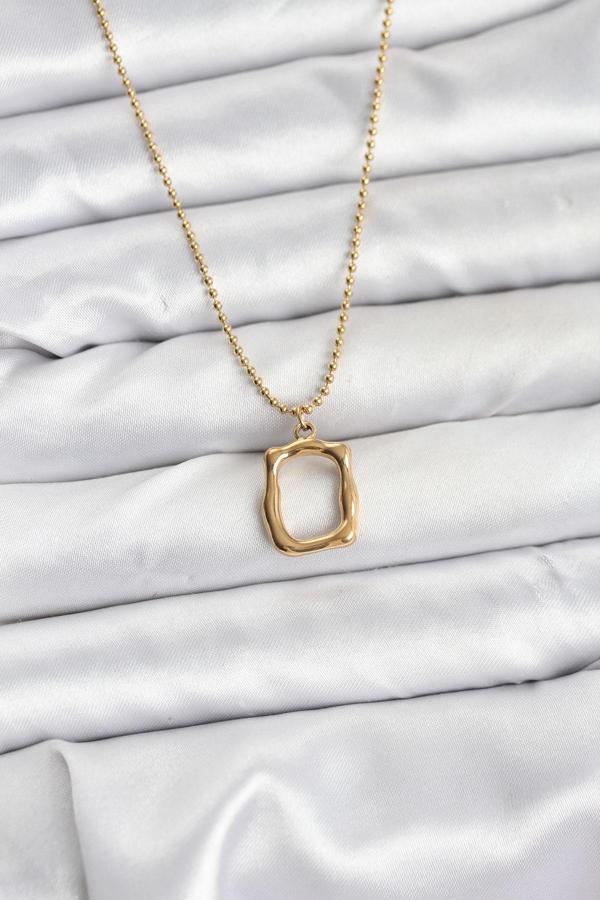 Zincir Gold Renk Model Kadın Kolye - EBJ251115W38421 - Image 1