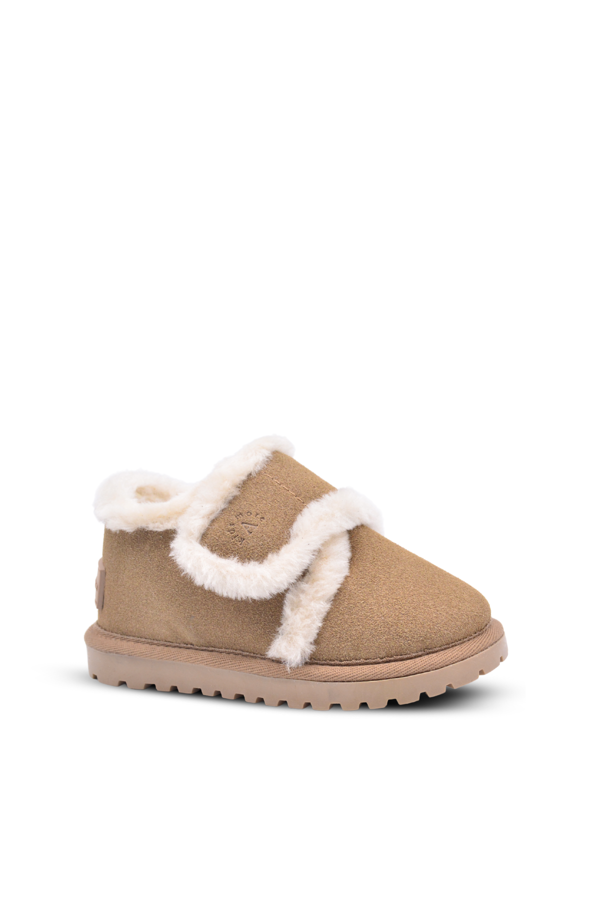 Noelle Kız Ve Erkek Çocuk İçi Kürklü Vizon Rengi Kışlık Bot - Image 1