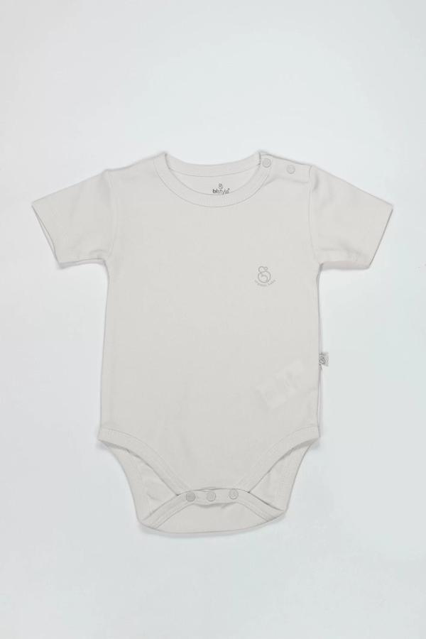 Bistyle Organik Natural Basic Style Yarım Kol Body Bs17103 Ekru - Image 1
