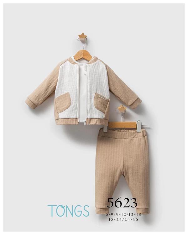 Tongs Baby Streamlined 3'lü Takım 5623 Bej - Image 1