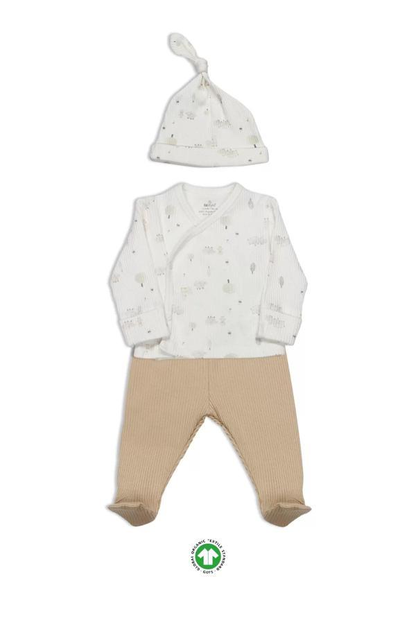 Bistyle Always Dream 3'lü Zıbın Takım 13110 Ekru Bej - Image 1