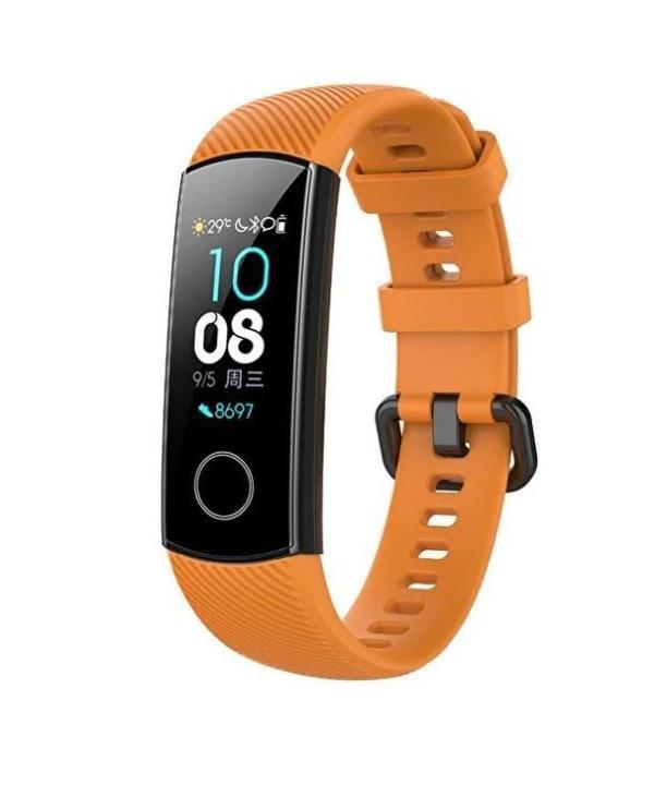 Band 4 / Band 5 Akıllı Saat Uyumlu Sportif Çizgili Silikon Kordon/Kayış - Image 1