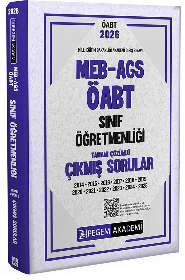 2026 MEB AGS ÖABT Sınıf Öğretmenliği Tamamı Çözümlü Çıkmış Sorular - Pegem Akademi Yayıncılık - Image 1