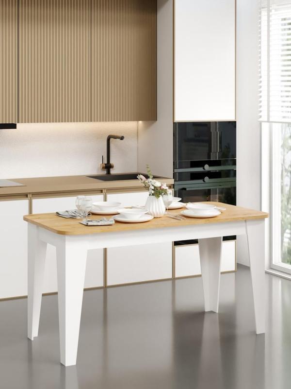 Kuzeylife Venezia Yemek Masası Safir Meşe - Image 1