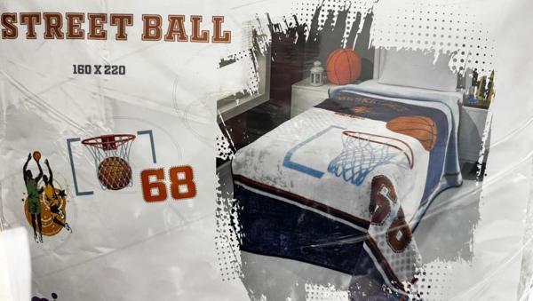 basketbol temalı battaniye tek kişilik - Image 1