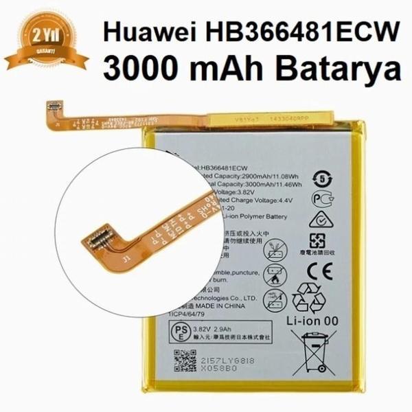 Huawei P10 LITE P20 LİTE UYUMLU Enjoy 7S HB366481ECW 3000 mAh Batarya Pil - Image 1