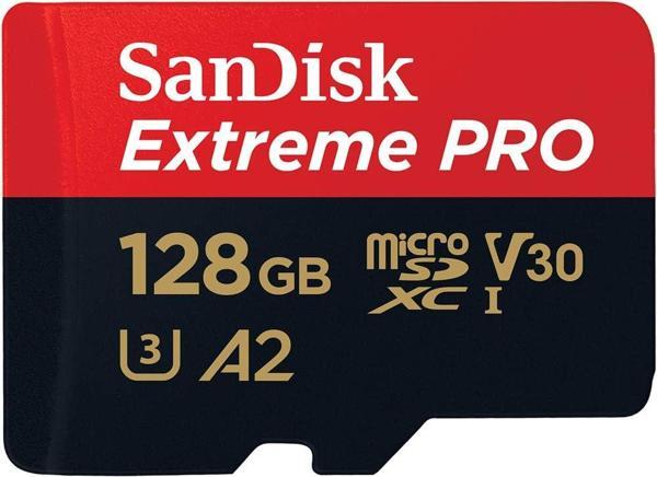 Sandisk Extreme Pro Microsdxc Uhs-I Hafıza Kartı 128 Gb + Adaptör Ve Rescuepro Deluxe (Akıllı Telefo - Image 1