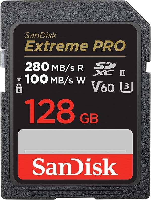 Sandisk 128Gb Extreme Pro Sdxc Uhs-Ii Hafıza Kartı - C10, U3, V60, 6K, 4K Uhd, Sd Kart - Sdsdxep-128 - Image 1