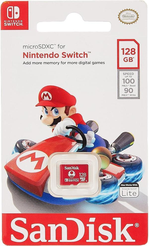 Sandisk Microsdhc Uhsi Card For Nintendo Switch 128Gb, 100Mb/S Read; 90Mb/S Write - Image 1
