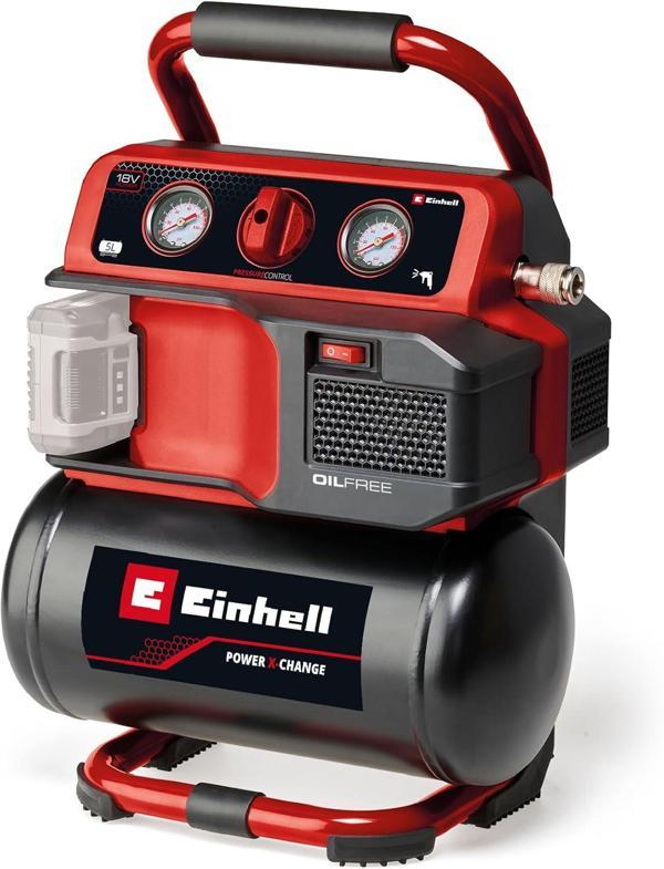 Einhell Akülü Kompresör Te-Ac 18/75 Li Of-Solo Power X-Change (18 V, Maks. 8 Bar, 5 L Tank, 75 L/Dak - Image 1