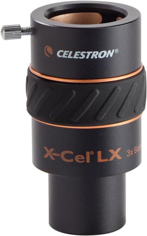 Celestron 93428 1,25 Inç X-Cel Lx 3X Barlow Lens, Siyah - Image 1
