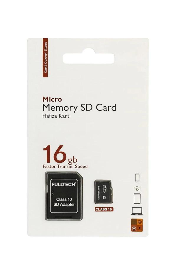 Fulltech FTMFD3 Micro SD Kart 16 GB Class 10 U1 Hafıza Kartı - Image 1