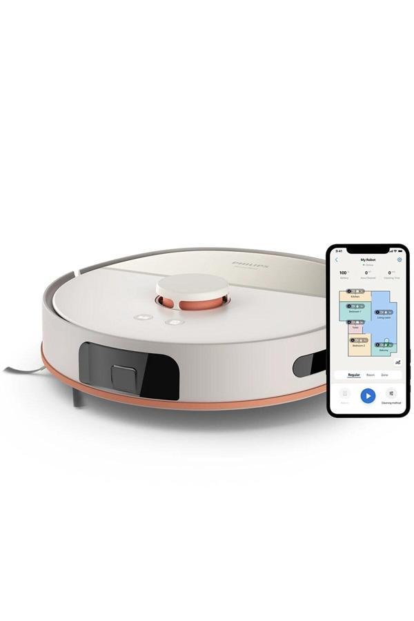 5000 Serisi Islak Kuru Robot Süpürge, Yüksek Emiş Gücü, Uzun Çalışma Süresi, Beyaz,XU5000/20 - Image 1