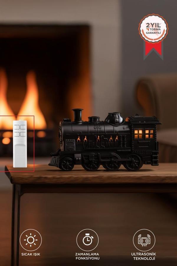 Torima H21 Siyah Tren Tasarım Ultrasonik Hava Nemlendirici ve Renkli LED 300 ml Aroma Difüzör - Image 1