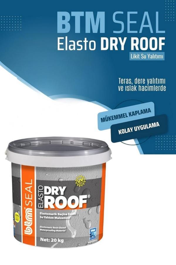 Btm Seal Elasto Dry Roof Reçine Esaslı Su Yalıtım Malzemesi Gri 20 Kg - Image 1