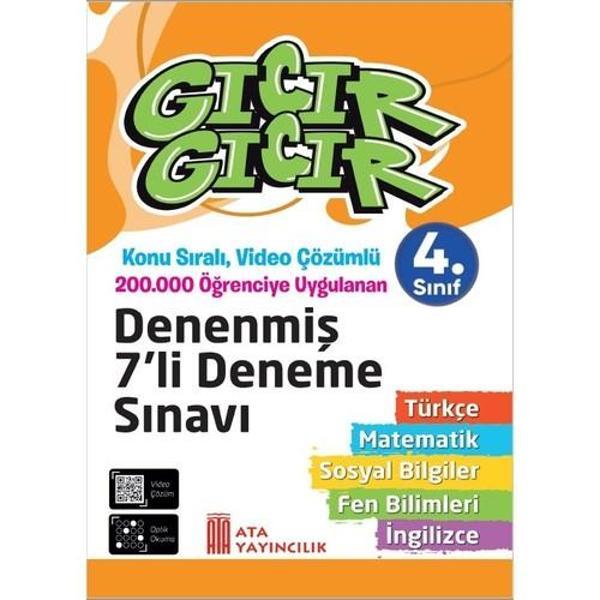 4. Sınıf Gıcır Gıcır Tüm Dersler Denenmiş 7'li Deneme Sınavı - Ata Yayıncılık - Image 1