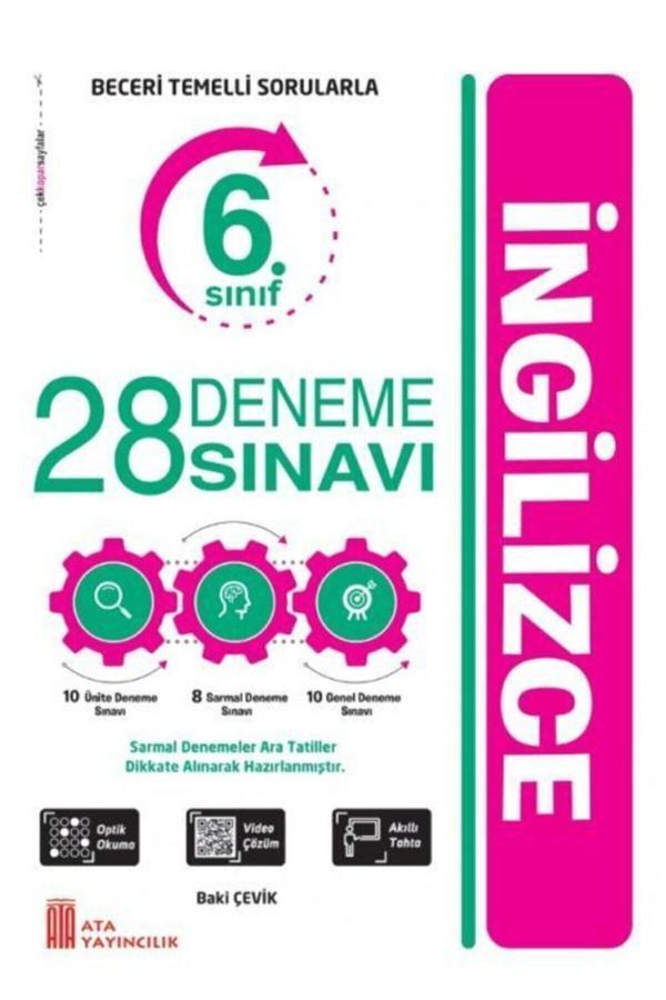 6. Sınıf 28 Deneme Sınavı İngilizce - Ata Yayıncılık - Image 1