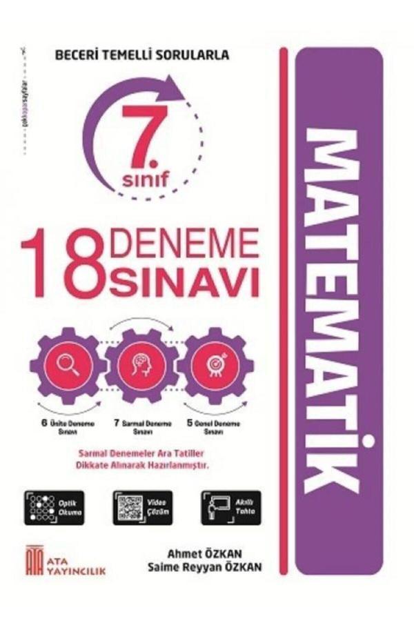 7. Sınıf 18 Deneme Sınavı Matematik - Ata Yayıncılık - Image 1