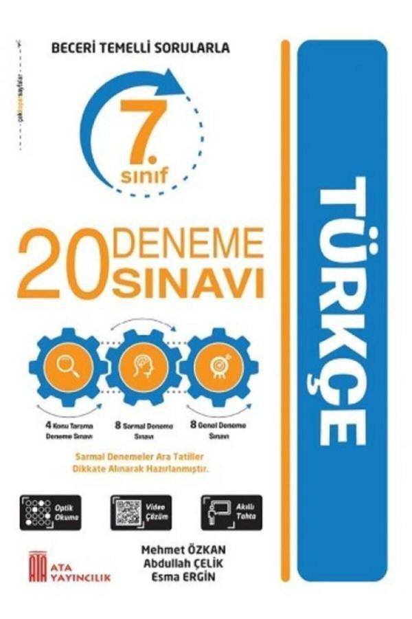 7. Sınıf 20 Deneme Sınavı Türkçe - Ata Yayıncılık - Image 1