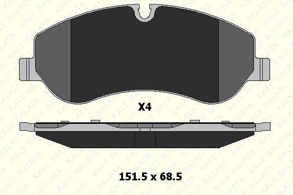 FREN BALATA ÖN FORD V362 TRANSIT CUSTOM-TREND DELUX FİŞSİZ - Image 1