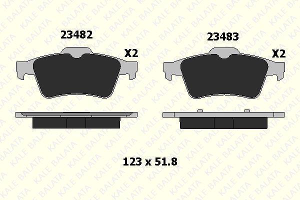 FREN BALATA ARKA FORD CONNECT-PEUGEOT 508 - RENAULT LAGUNA II, MEGAN II NISSAN PRIMERA - Image 1