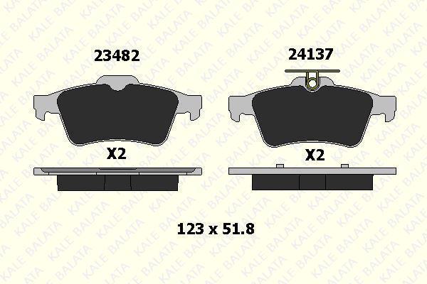 ARKA FREN BALATASI RENAULT LAGUNA-III / CITROEN C5-III / FORD CMAX FOCUS II-III KUGA II TOURNEO CON NECT / OPEL VECTRA-C - Image 1
