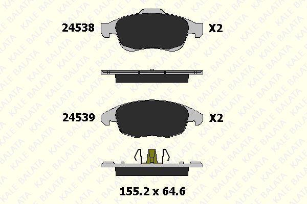 FREN BALATA ÖN PEUGEOT 5008, PARTNER, PARTNER TEPEE-BERLINGO-CITROEN C4, C4 II, C4 PICASSO, DS4, DS5 - Image 1