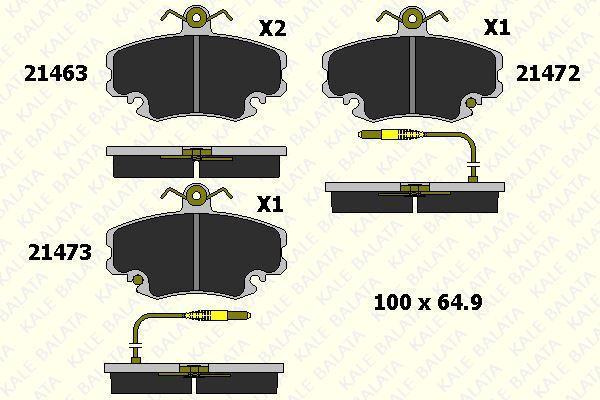 DİSK FREN BALATASI ÖN FİŞLİ RENAULTR9-R11-R19-R21-CLIO I-II-MEGANE I-EXPRES-SYMBOL I-II-TWINGO-LOGAN - Image 1