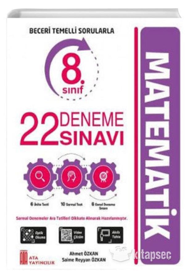 8. Sınıf 22 Deneme Sınavı Matematik - Ata Yayıncılık - Image 1