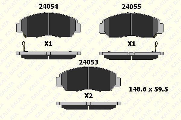 ÖN BALATA HONDA CİVİC VII (01-05) CİVİC VIII (05-) CİVİC IX (11-) ACCORD VIII (06-) STREAM (01-) - Image 1