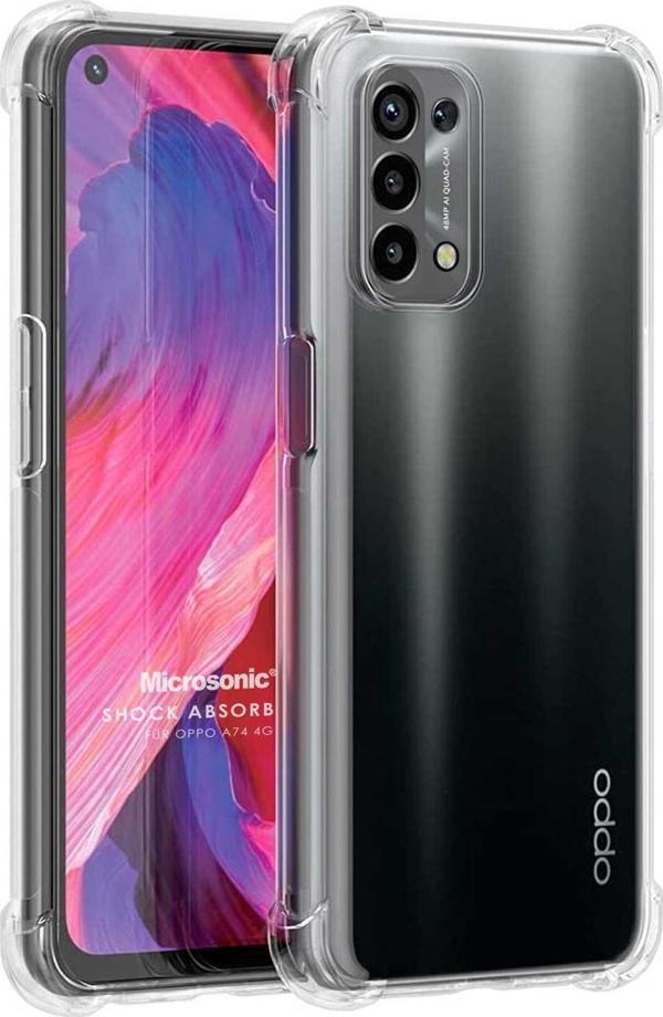 Microsonic Oppo A74 4G Kılıf Shock Absorbing Şeffaf - Image 1
