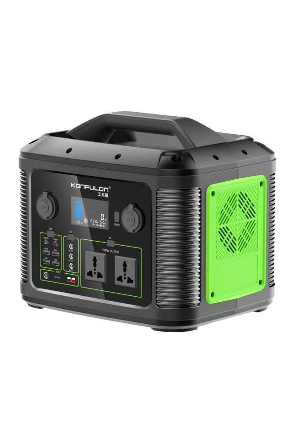 CN06 Powerbank 1200W 315.000 mAh Kamp Şarj 60W PD - Siyah-(5796) - Image 1