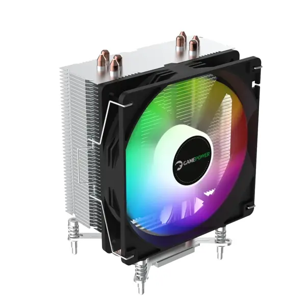 GamePower Glace TC4 ARGB Siyah 1x120mm LGA1851/AM5 İşlemci Hava Soğutucu - Image 1
