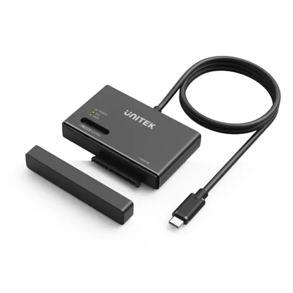 UNITEK USB-C To M.2 NVMe + SATA III Dönüştürücü +12V2A Güç Kablosu (S1232A01-EU) - Image 1