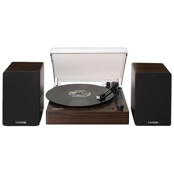 Lenco LS-200 Ahşap Harici Hoparlörlü Bluetooth Pikap-LS-200 - Image 1