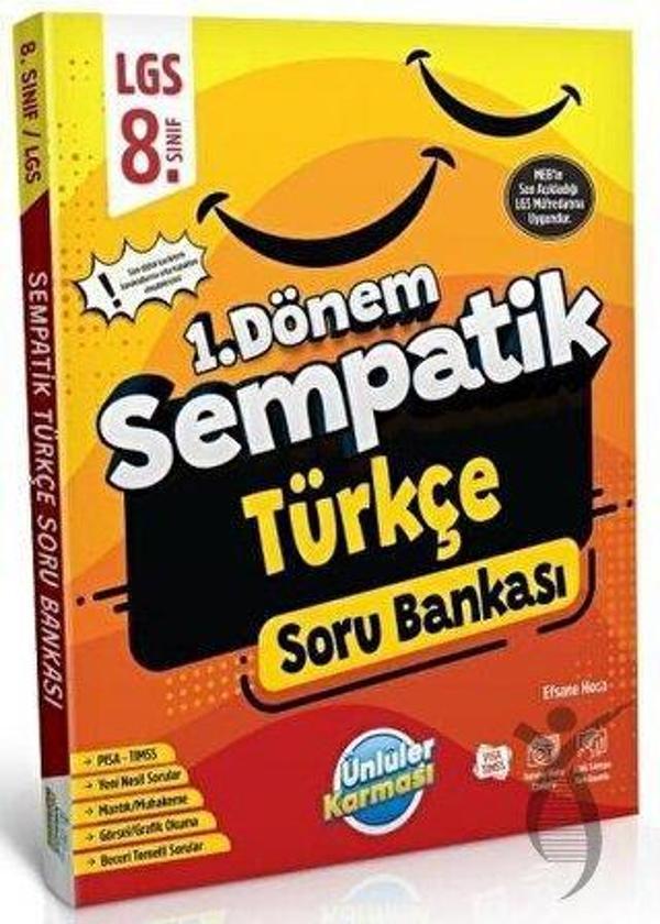 8. Sınıf LGS Türkçe 1. Dönem Sempatik Soru Bankası - İş Bankası Kültür Yayınları - Image 1