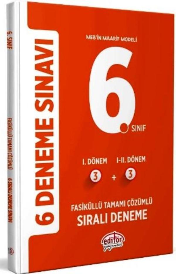 6. Sınıf (3+3) Fasiküllü Tamamı Çözümlü 6 Deneme Sınavı - İş Bankası Kültür Yayınları - Image 1