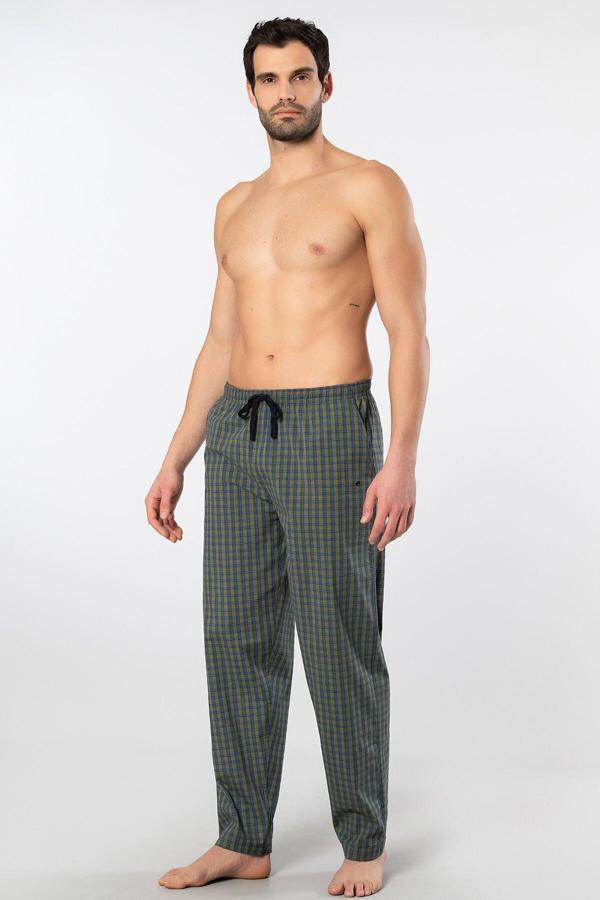 Cacharel Erkek Dokuma Pijama Tek Alt 2240/Yeşil 3 - Image 1