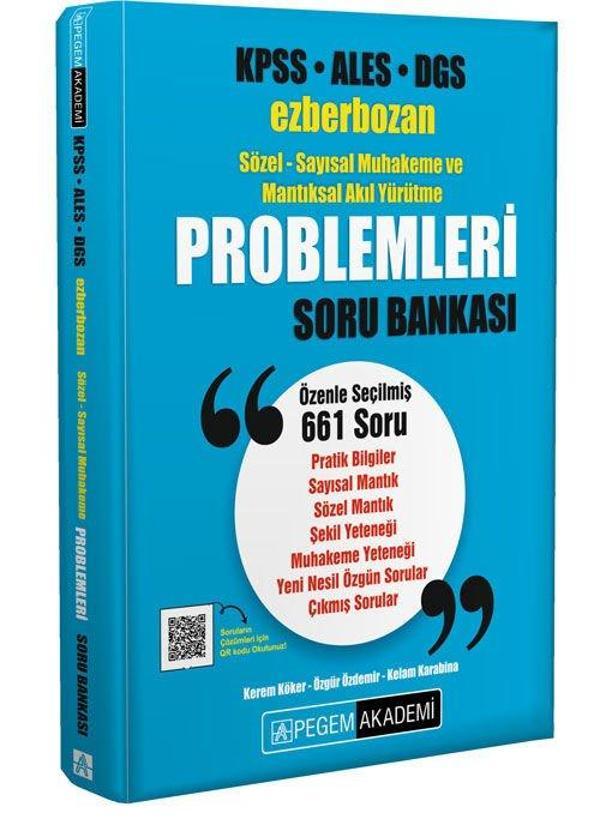 KPSS ALES DGS Ezberbozan Sözel Sayısal Problemleri Soru Bankası Pegem Yayınları - Pegem Akademi Yayıncılık - Image 1