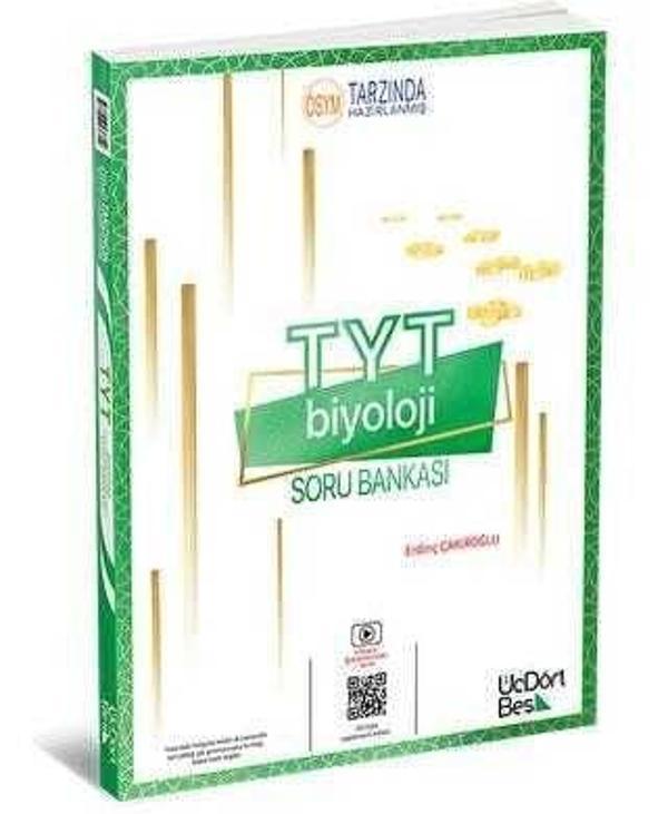 ÜçDörtBeş Yayınları 2024 TYT Biyoloji Soru Bankası - Üç Dört Beş Yayınları - Image 1