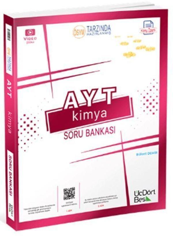 ÜçDörtBeş Yayınları AYT Kimya Soru Bankası - Üç Dört Beş Yayınları - Image 1
