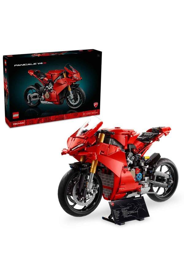 Technic Ducati Panigale V4 S Motosiklet 42202 - Yetişkinler için İnşa Edilebilen Yaratıcı - Image 1