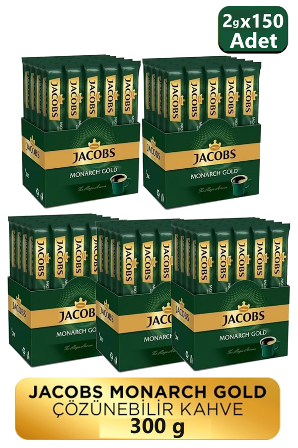 Jacobs Monarch Gold 30'lu 2gr Çözülebilir Kahve x 5 Paket - Image 1