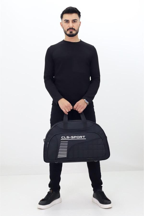 Siyah Spor ve Seyahat Çantası – Ayakkabı Bölmeli, Su Geçirmez, Omuz Askılı Antrenman Çantası - Image 1