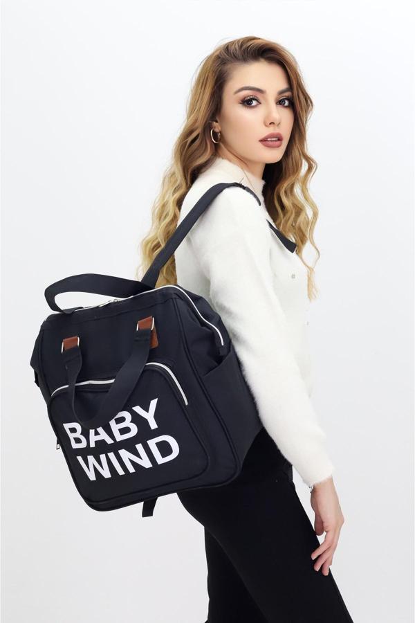 Termal Bölmeli Anne Bebek Bakım Çantası Omuz Askılı Bebek Arabası Uyumlu Geniş Hacimli Omuz Çantası - Image 1