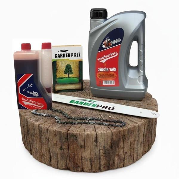 Stihl MS 250 Kılavuz,Zincir,3 Lt Zincir ve 1 lt Benzin Karışım Yağı - Image 1